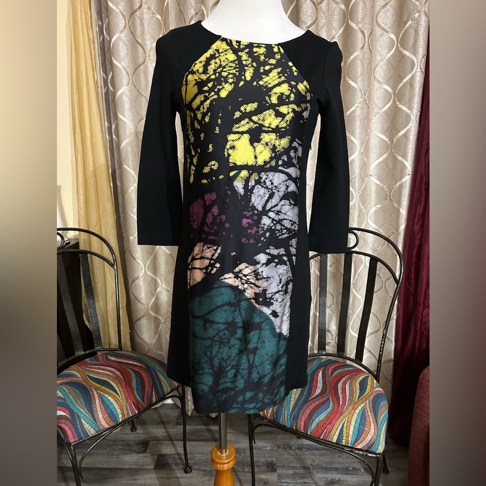COPY - Tibi Stylish Black and Multicolor Dress